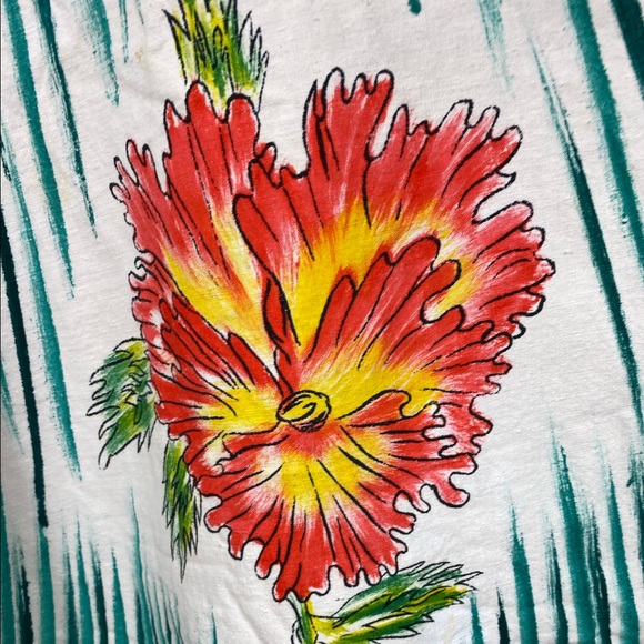 Vintage Maya  Handpainted  circle skirt sz 16 - Picture 5 of 11